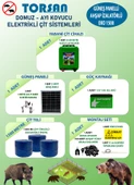 TORSAN GÜNEŞ PANELLİ EKO 1500 Elektrikli Çit Sistemi ( Domuz - Ayı Kovucu ) 1500MT - 1