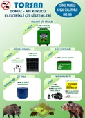TORSAN GÜNEŞ PANELLİ EKO 500 Elektrikli Çit Sistemi ( Domuz - Ayı Kovucu ) 500MT - 1