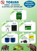 TORSAN GÜNEŞ PANELLİ EKO 1000 Elektrikli Çit Sistemi ( Domuz - Ayı Kovucu ) 1000MT - 1