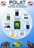 POLAT GÜNEŞ PANELLİ EKO 1000 Metre (10-15 DÖNÜM) Elektrikli Çit - 1