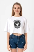 Top Gun Maverick Fighter Town Beyaz Kadın Crop Tshirt thumbnail 1