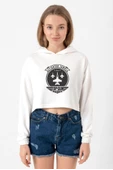 Top Gun Maverick Fighter Town Ekru Kadın Crop Kapşonlu thumbnail 1