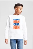 Wwe Grown Man Cena Fan Beyaz Çocuk 2ip Sweatshirt thumbnail 1