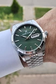 Daniel Klein DKISTE845 Kadranı Yeşil Kordonu Gümüş Renk Takvim ve Gün Fonksiyonlu Erkek Kol Saati thumbnail 1