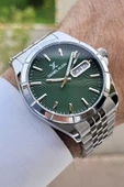 Daniel Klein DKISTE845 Kadranı Yeşil Kordonu Gümüş Renk Takvim ve Gün Fonksiyonlu Erkek Kol Saati thumbnail 4