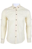 Erkek Gömlek Slim Fit RAR00455 Sarı - 1
