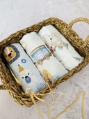 3 Adet Çok Amaçlı Müslin Bezi Örtü Battaniye thumbnail 2