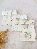 3 Adet Çok Amaçlı Müslin Bezi Örtü Battaniye - 1