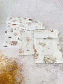 3 Adet Çok Amaçlı Müslin Bezi Örtü Battaniye thumbnail 1