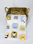 3 Adet 75x75 Çok Amaçlı Müslin Bezi Örtü Battaniye thumbnail 4