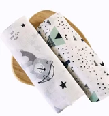 2 Adet  Çok Amaçlı Müslin Örtü thumbnail 1