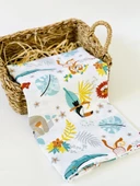 3 Adet  Çok Amaçlı Müslin Bezi Örtü Battaniye thumbnail 4