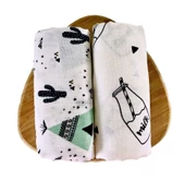 2 Adet  Çok Amaçlı Müslin Örtü Battaniye thumbnail 1