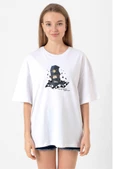 Boogiepop Phantom Yin Yang Beyaz Kadın Oversize Tshirt thumbnail 1