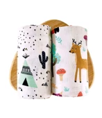 2 Adet  Çok Amaçlı Müslin Örtü Battaniye thumbnail 1