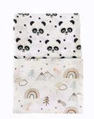 2 Adet 110x110 Çok Amaçlı Müslin Örtü - 2