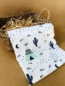 3 Adet  Çok Amaçlı Müslin Bezi Örtü Battaniye thumbnail 4