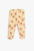 Koton Kız Bebek Jogger Eşofman Altı Çiçek Desenli Beli Lastikli - 1