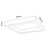 WONDEKS 60x60CM KARE LINEAR BEYAZ - 2