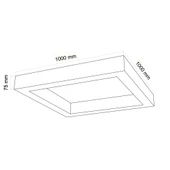 WONDEKS 100X100CM KARE LINEAR GÜNIŞIĞI - 2
