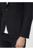 Süvari Slim Fit Siyah Erkek Armürlü Ceket CT2021600310 - 8