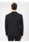 Süvari Slim Fit Siyah Erkek Armürlü Ceket CT2021600310 - 7