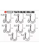 VMC 7547 Hybrid 1x Strong Üçlü Olta İğnesi 5 adet thumbnail 3