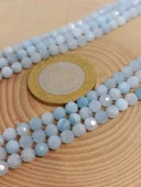 Akuamarin Taşı Faset Kesim Dizi 4mm thumbnail 2