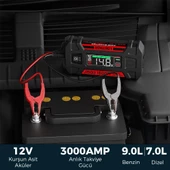 Lokithor J1500 12V 1500Amp LiFePO4 Akıllı Akü Takviye + Powerbank + Led Lamba thumbnail 9