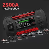 Lokithor J2500 12V 2500Amp LiFePO4 Akıllı Akü Takviye + Powerbank + Led Lamba thumbnail 8