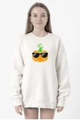 Cool Pumpkin Beyaz Kadın 2ip Sweatshirt - 1