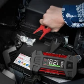 Lokithor J402 12V 3000Amp Li-Polimer Akıllı Akü Takviye + Powerbank + Led Lamba thumbnail 11