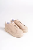 BİANA Bağcıklı Ortopedik Taban Kadın Sneaker Ayakkabı TT Ten - 4