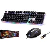 Hadron H837Q Klavye & Mouse Set Oyun Ledli Q - 1
