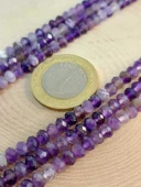 Ametist Taşı Rondela Faset Kesim Dizi 3*4.5mm (45234) thumbnail 1