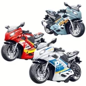Canali Toys Sürtmeli Işıklı Sesli Kawasaki Motor 7732,Oyuncak Motor - 1