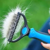 Marydien Plastik Saplı Metal Kedi Köpek Bakım Kıtık Tüy Topak Açıcı Tarak - 2