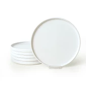 Keramika Beyaz Stackable Servis Tabağı 27 Cm 6 Adet 006 - 6