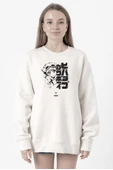 Cowboy Bebop Vintage Ein and Ed Beyaz Kadın 2ip Sweatshirt thumbnail 1