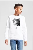 Cowboy Bebop Vintage Ein and Ed Beyaz Çocuk 2ip Sweatshirt - 1