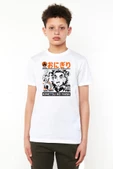 Demon Slayer Anime Super Yummy Beyaz Çocuk Bisikletyaka Tshirt - 1