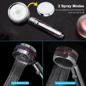 Sardıcı Duş Başlığı Turbo Basınçlı Masaj Etkili Temizlenen Bilir Su Tasarruflu Duş Başlığı Yeni Model - 6