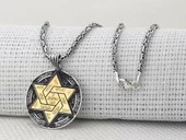 Hz Süleyman Mührü Kral Zincirli 925 Ayar Gümüş Kolye thumbnail 1