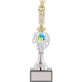 ODAK KUPA - Figürlü Kupalar - Mezuniyet Kadın Figürlü Kupalar FG-034 B - 36 cm - 1