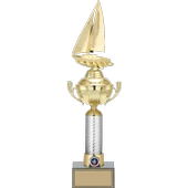 ODAK KUPA - Figürlü Kupalar - Yelken Figürlü Kupalar FG-058 B - 46 cm - 1