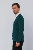 Erkek Regular Fit Düğmeli V Yaka Hırka - 7