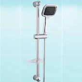 Duş Seti Sürgülü Banyo Duş Başlığı Seti Fiskiyesi Telefonu Kare Başlık Metal Hortum - 4