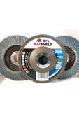 BAUWELT ÇAP115 Z040 FLAP DİSK ZIMPARA İNOX 5Lİ PAKET - 1