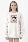 Detective Conan Anime Conan Beyaz Kadın 2ip Sweatshirt thumbnail 1