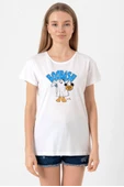 Donal Boobash Halloween Beyaz Kadın Bisikletyaka Tshirt - 1